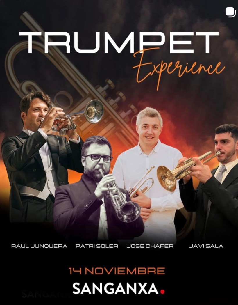 Cartel de la Trumpet Experience con Raúl Junquera, Patri Soler, José Cháfer y Javi Sala